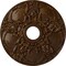 Ekena Millwork Norwich Ceiling Medallion (Canopies up to 4 1/2"), 18"OD x 3 1/2"ID x 1 3/8"P, Root Beer Crackle CM18NORBC - alternate 1